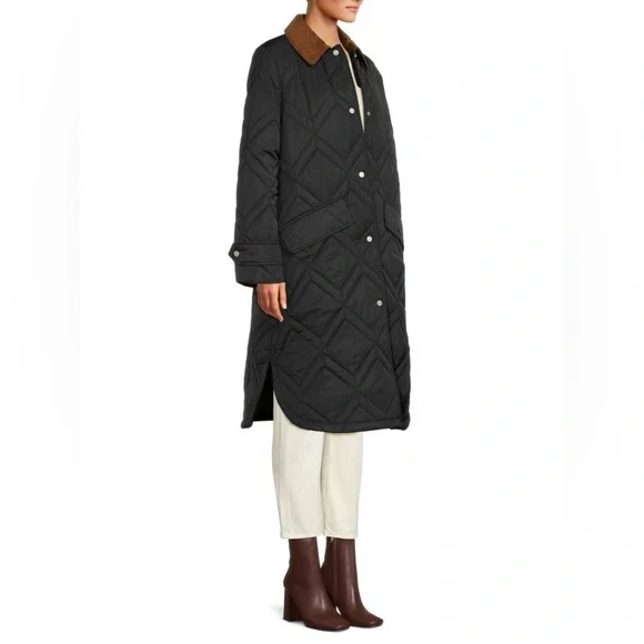 NWTs Barbour Bonnie Quilted Jacket. Black. Size 8 US (12 UK). - Picture 3 of 12